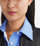 Jade Trau Envoy chain earrings in yellow gold with diamonds, imported from the UK