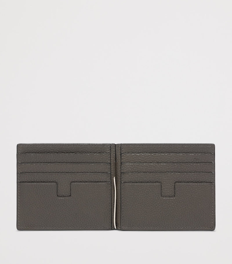 TOM FORD grained leather money clip wallet - British product