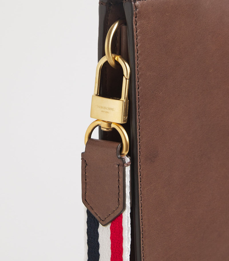 Thom Browne leather folio bag medium gusset - British product