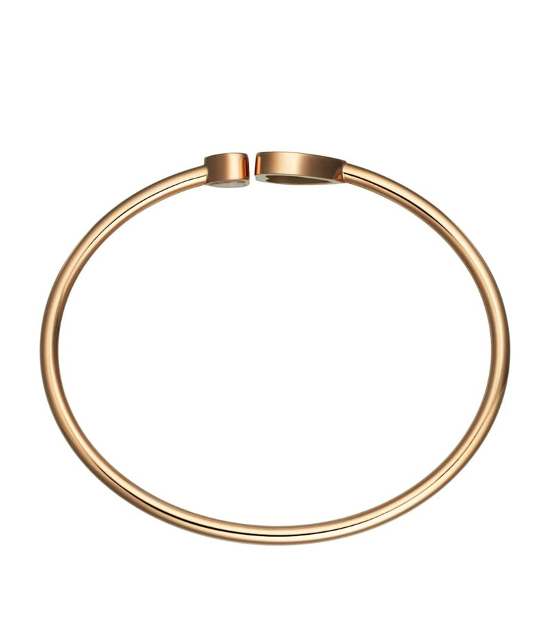 Chopard Happy Hearts bangle rose gold diamond, imported from the UK