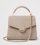 Aspinal of London midi suede Mayfair bag - British product