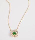 Suzanne Kalan Princess Flower diamond emerald necklace, UK version