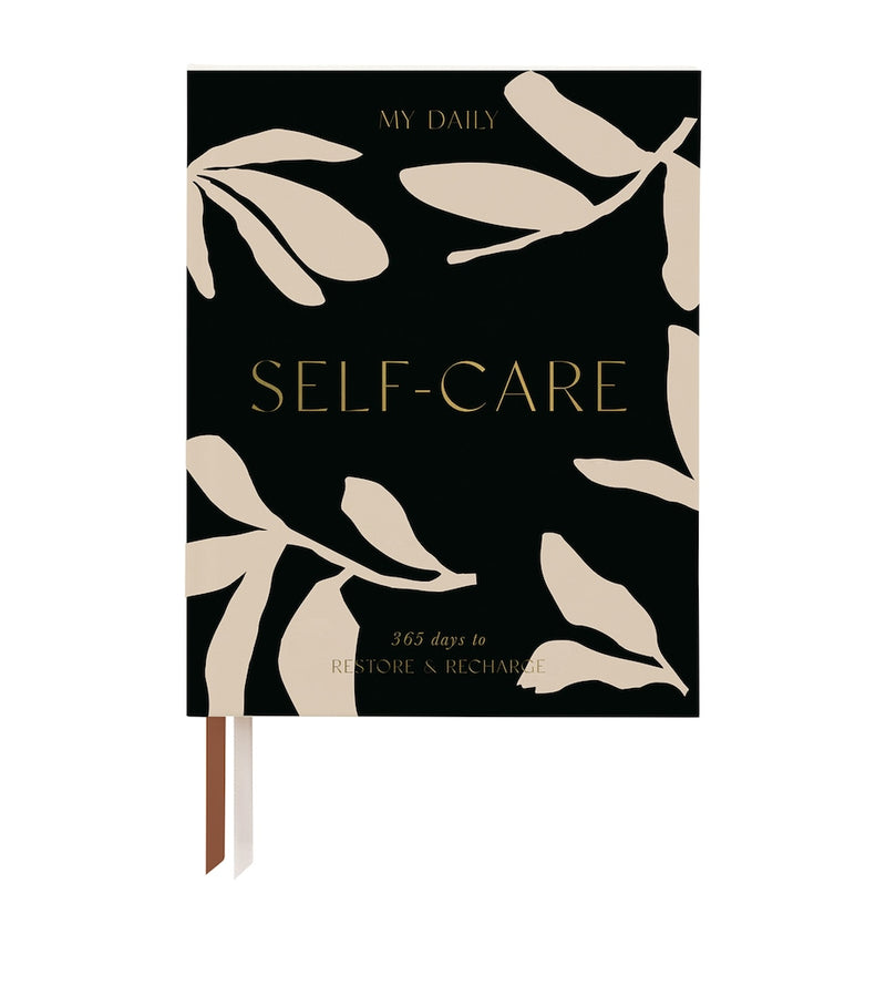 Blush and Gold self-care journal with floral print - British product