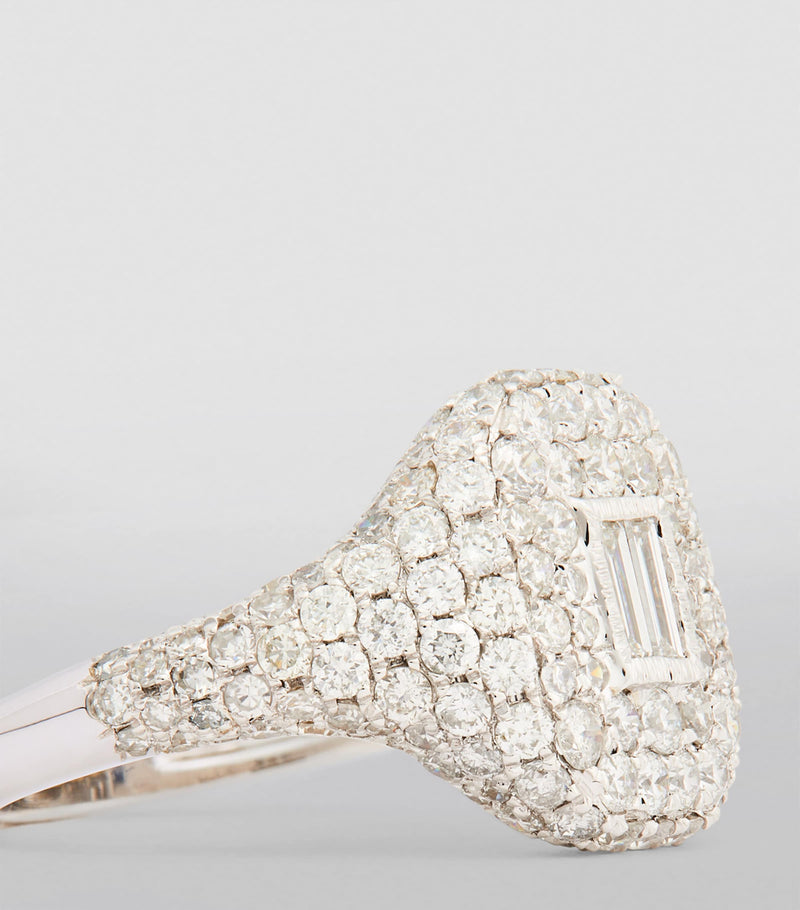 SHAY white gold diamond pinky ring, UK version