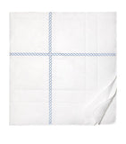 King Size Bedspread with Synthetic Filling and Embroidered Braid Motif