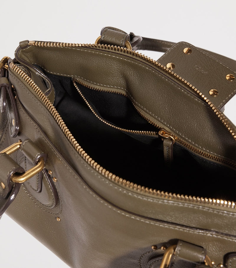 Chloé medium leather Spin tote bag, imported from the UK