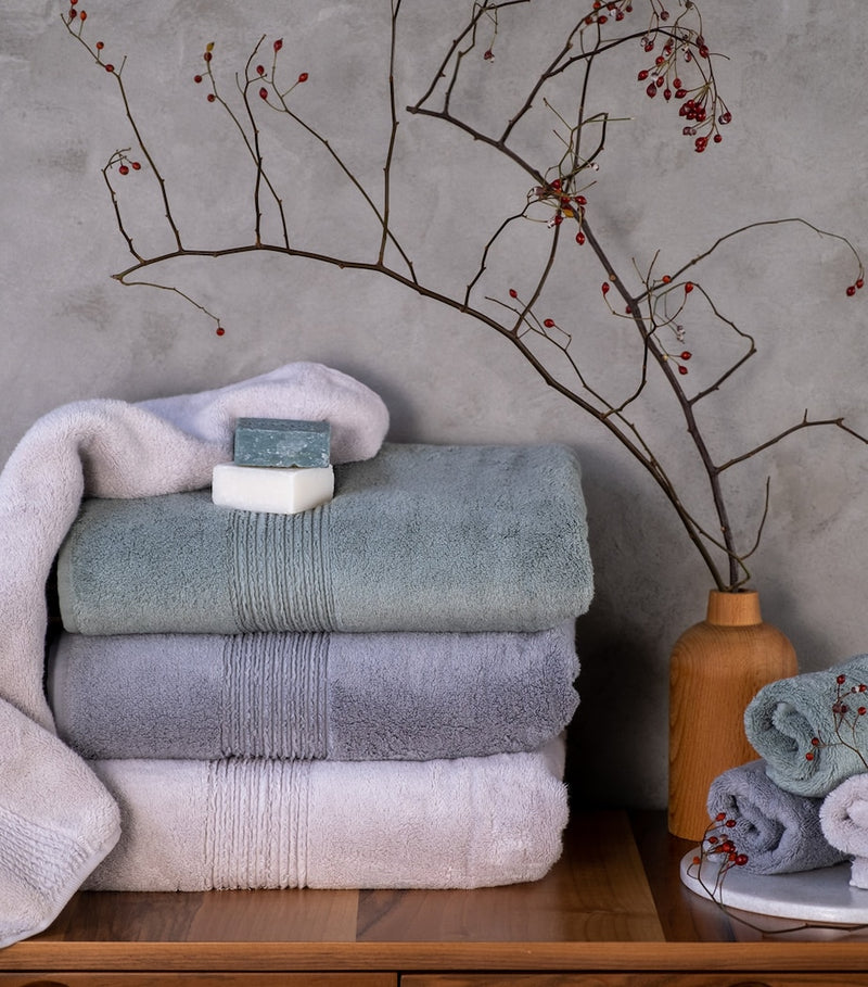 Hamam organic cotton guest towel set 30x40cm (British brand)