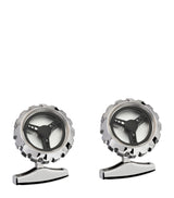 Gemelos de acero inoxidable con forma de volante de carreras Chopard de Harrods para hombre - Cómprelos en línea en McGrocer