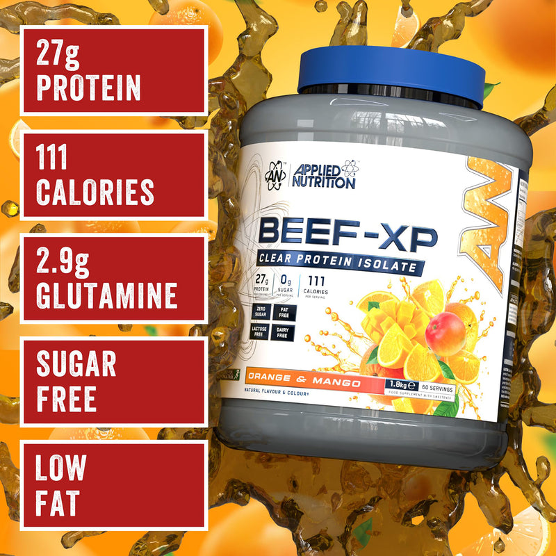 Applied Nutrition Beef Protein Isolate Orange Mango 1.8KG - British product