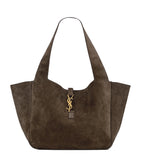 Saint Laurent Bea tote bag suede Cassandre monogram - British product