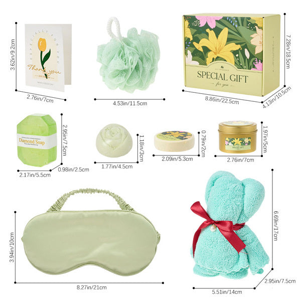 Livingandhome lily-scented spa bath gift set (British brand)