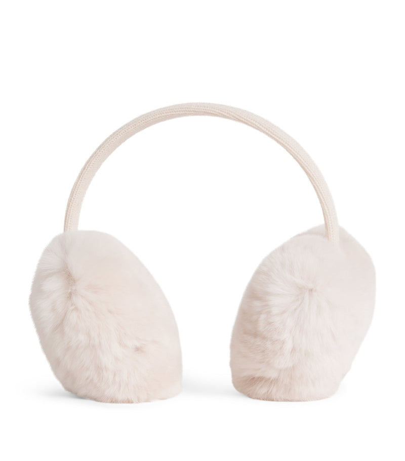 Yves Salomon Enfant rabbit fur ear muffs for children (British brand)