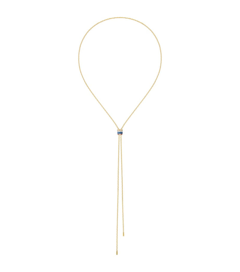 Boucheron Quatre blue tie necklace 18K gold diamonds, UK version