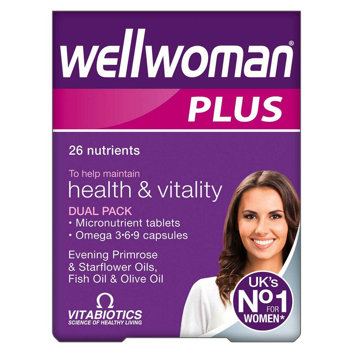 Vitabiotics Wellwoman Plus Omega 3.6.9 - 56 Tablets Omega 3 Supplements & Fish Oils Boots