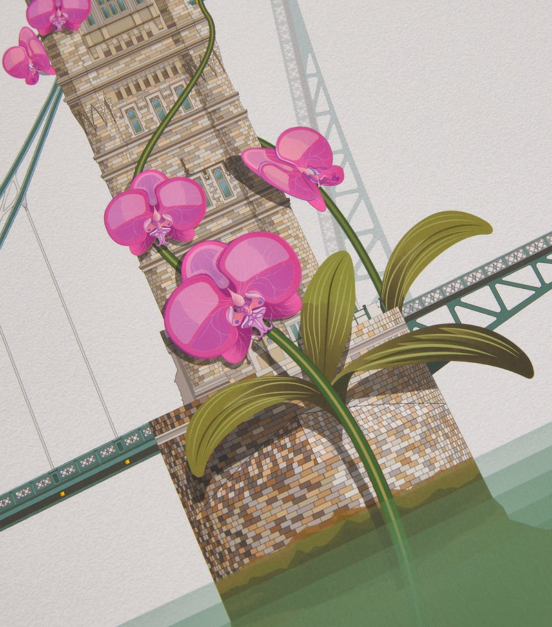 Tower Bridge art print by Konstantinos Chalaris, A3 size 42cm x 30cm, UK version
