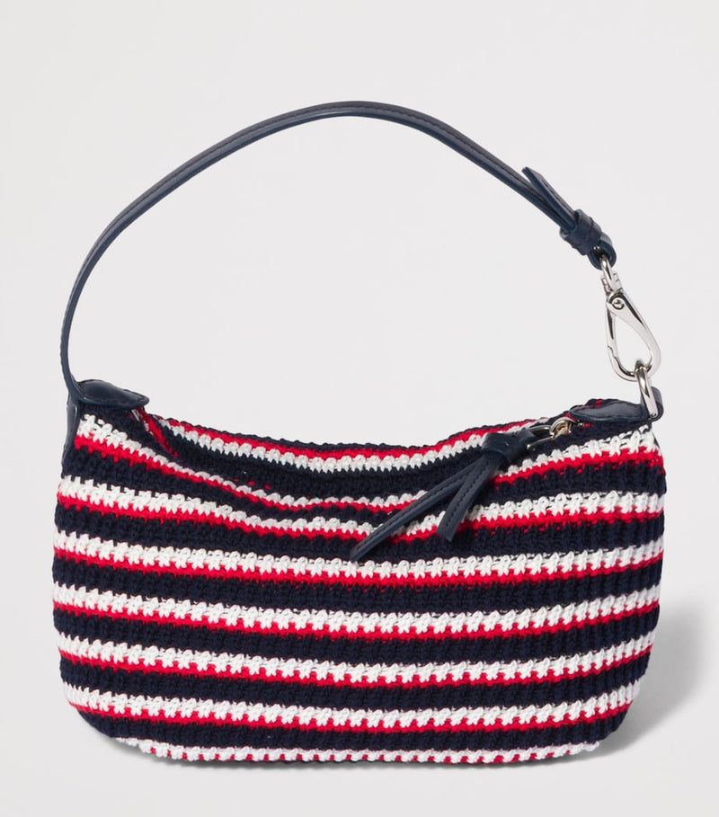 Miu Miu crochet leather logo pouch, UK version