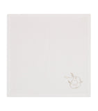 Dea Linen embroidered scroll napkin 45cm x 45cm - British product