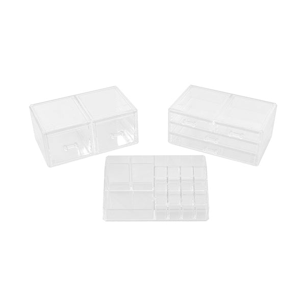 Livingandhome clear acrylic makeup organizer 24cm, UK version
