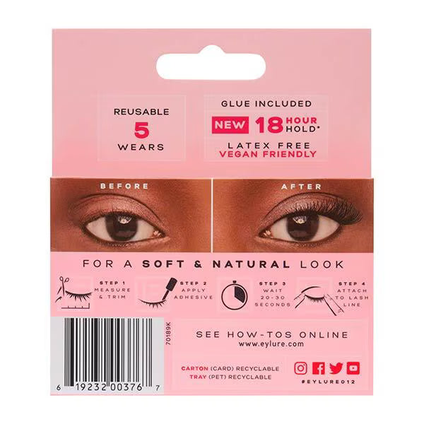 Eylure false eyelash accent 012 - British product
