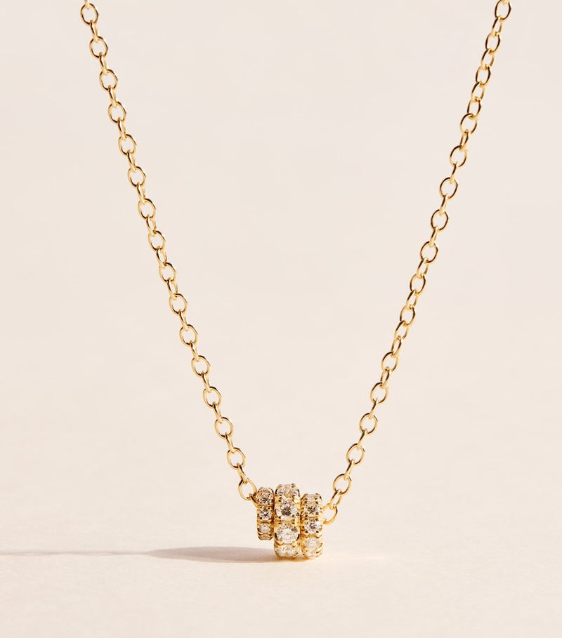 Spinelli Kilcollin Vesta necklace yellow gold diamonds 45cm - British product