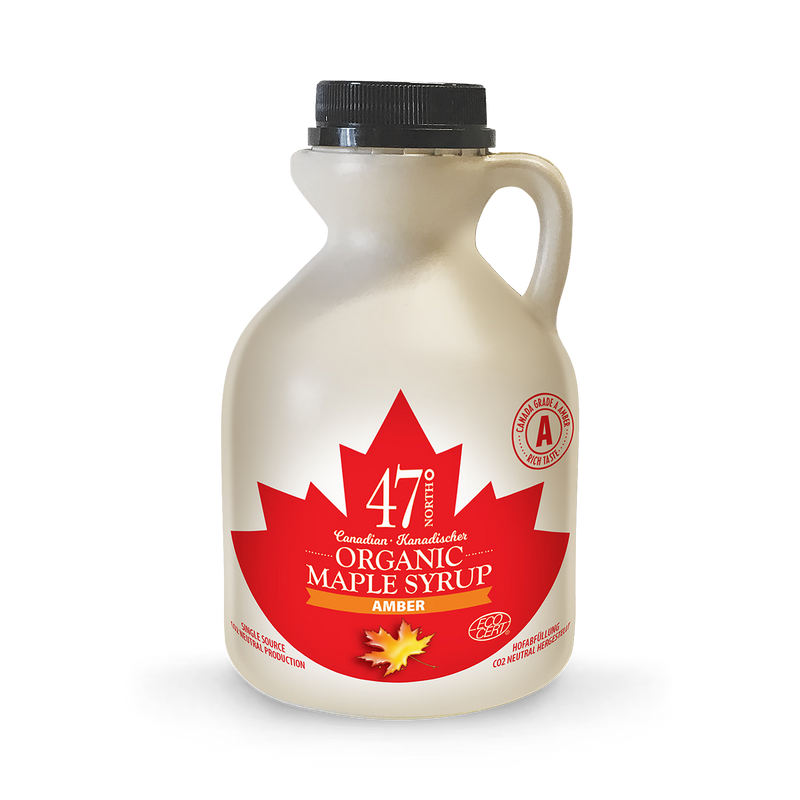 47° North organic maple syrup 500ml, imported from the UK