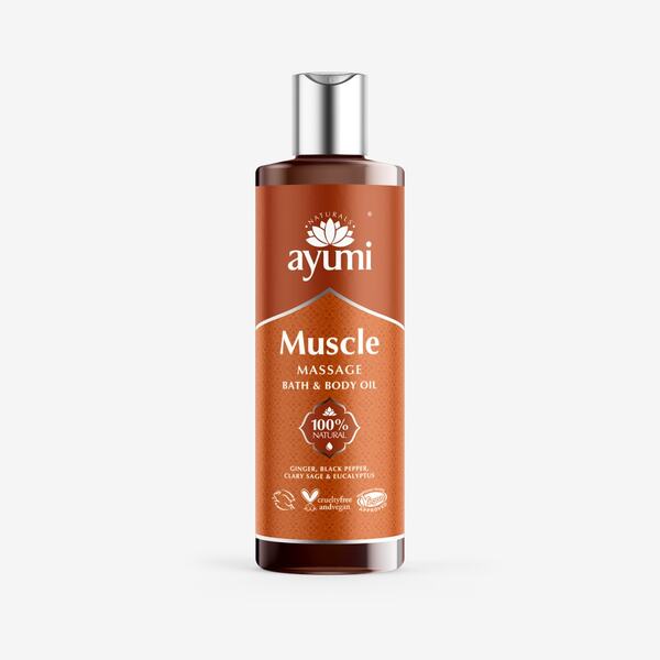 Ayumi Muscle Massage Bath Body Oil 250ml - British product