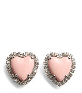 Harrods Valentino Garavani Crystal Coeur Hyperbole Clip-On Earrings- Buy online at McGrocer