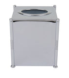 ZODIAC Cylinder Chrome tissue box (British brand)
