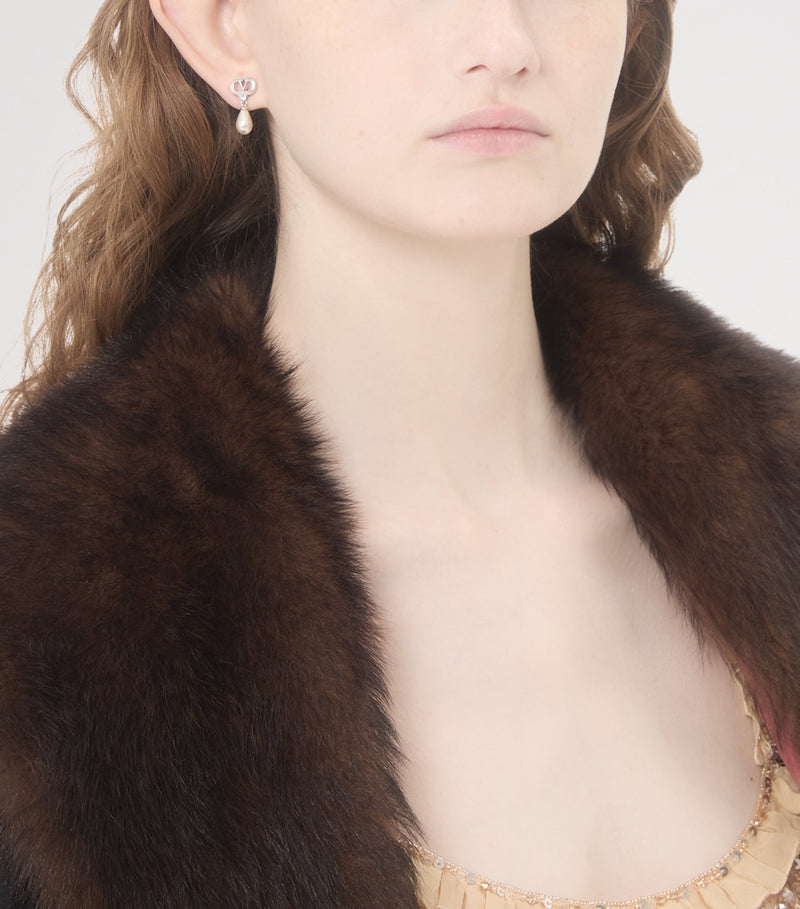 Valentino Garavani Crystal Ovalette earrings (British brand)
