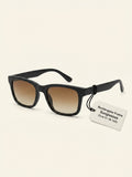 Celine rectangular gradient sunglasses black brown acetate, imported from the UK