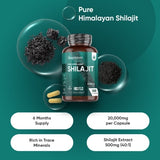 WeightWorld Pure Himalayan Shilajit 180 vegan capsules, imported from the UK