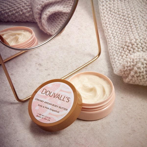 Douvall's Argan Body Butter Grapefruit 60ml - British product