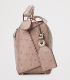 LOEWE Puzzle top-handle bag in ostrich leather, imported from the UK