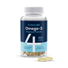 4HIM & HER omega-3 fish oil 80% concentrate 120 capsules (British brand)
