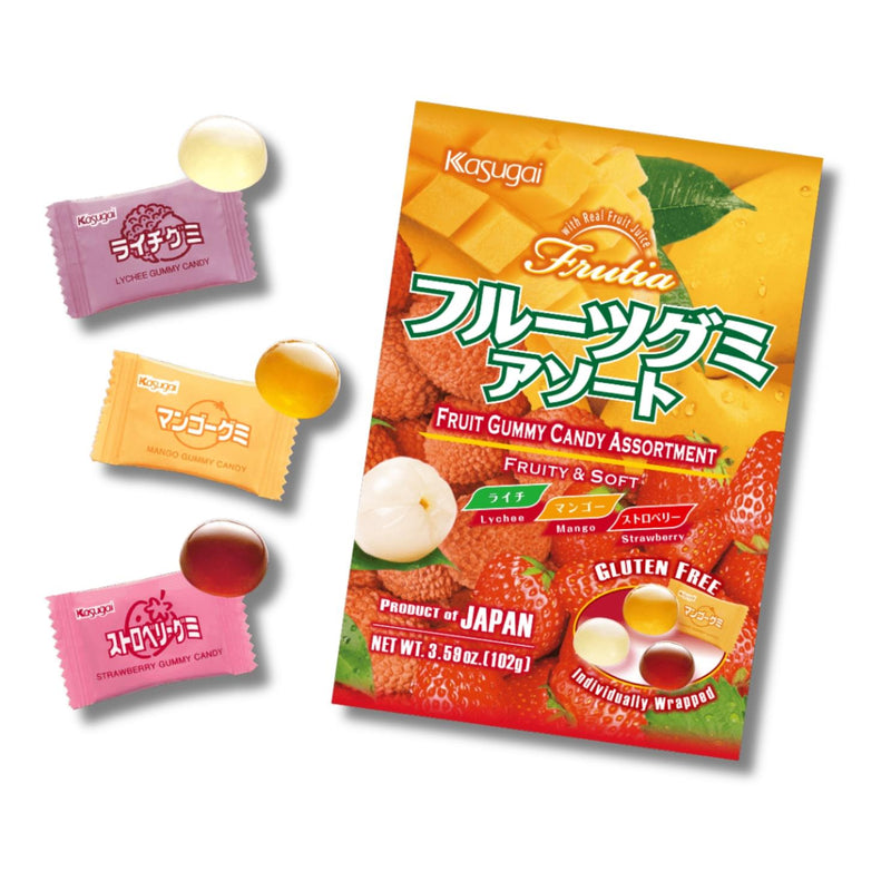 Kasugai fruit gummy candy assortment - British product