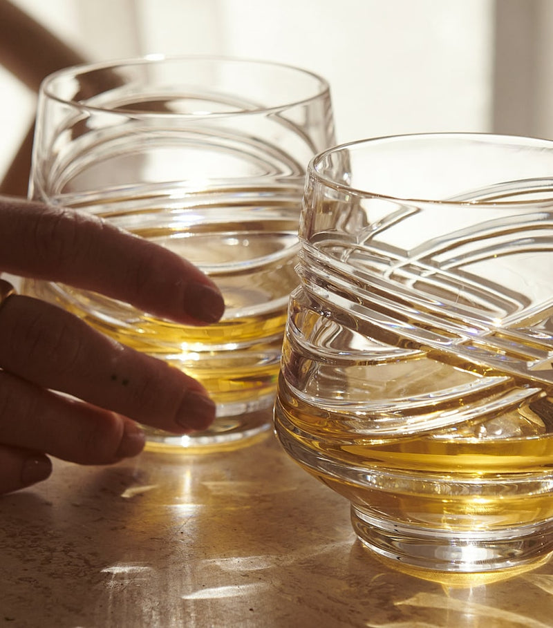 Waterford Crystal Aran Tumblers Set of 2, 285ml (British brand)