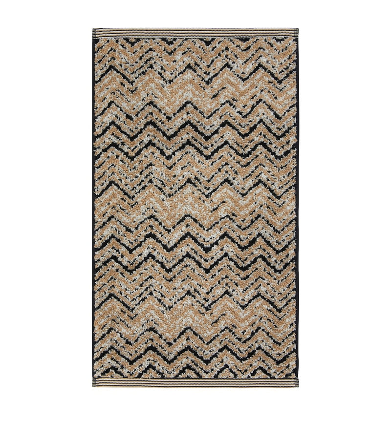 Missoni Home Azul guest towel, chevron pattern, 70cm x 40cm, imported from the UK