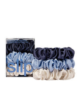 Harrods Slip Pure Silk Large Scrunchies Hair Ties Pack of 4- Buy online at McGrocer