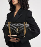 Saint Laurent Medium Loulou shoulder bag matelassé lambskin, UK version