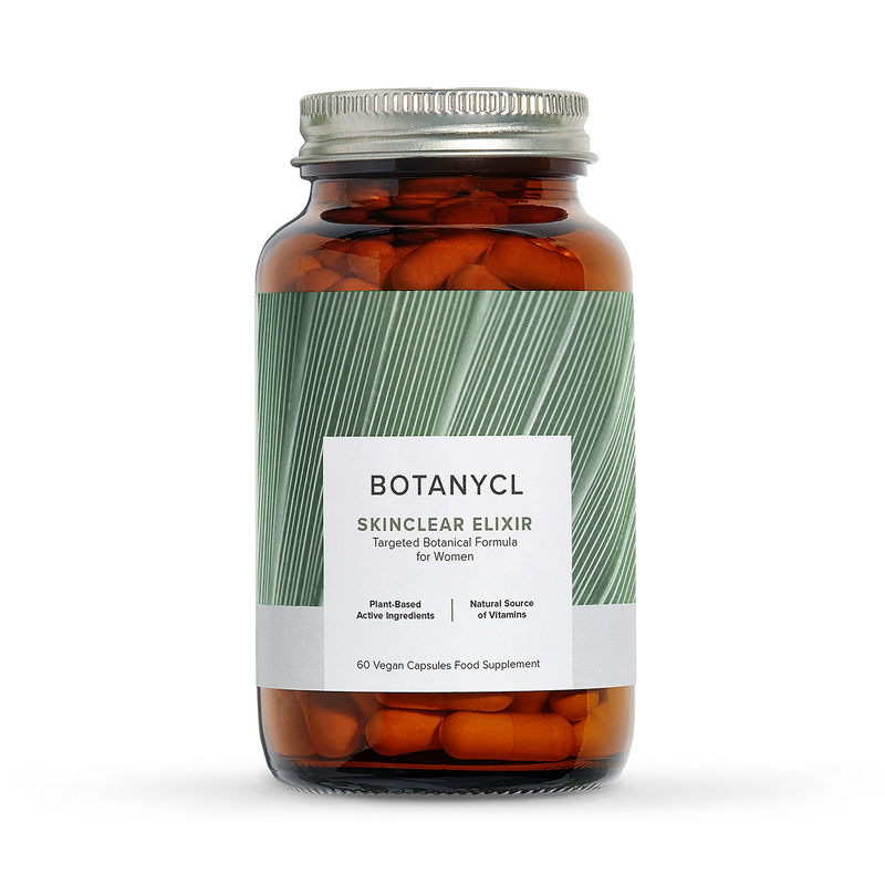 Botanycl SkinClear Elixir Coconut Oil Vegan Capsules 60 (British brand)