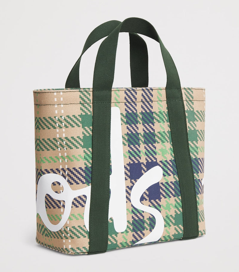 Harrods mini tartan check tote bag (British brand)