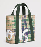 Harrods mini tartan check tote bag (British brand)