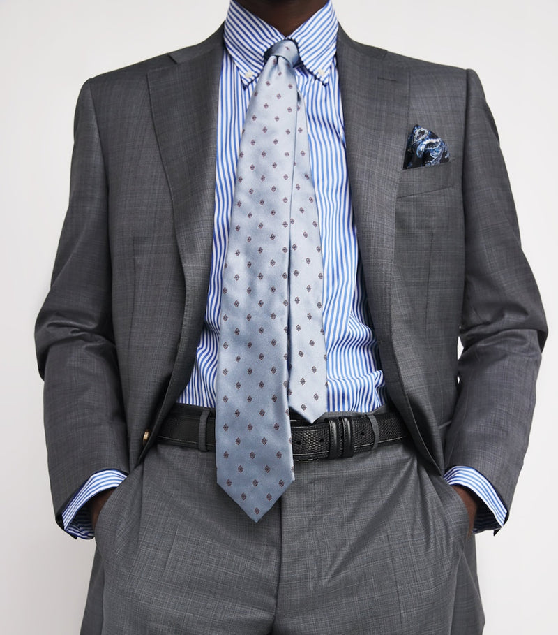 Harrods silk jacquard tie 8cm, imported from the UK