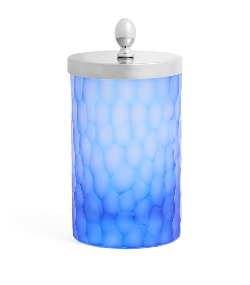 Zodiac Crystal Ocean Honeycomb cotton wool jar (British brand)