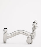 Babette Wasserman rhodium-plated lobster cufflinks H2.2cm x W1.2cm, imported from the UK