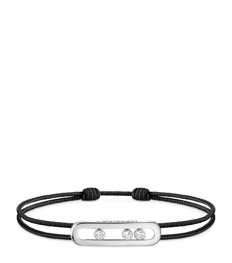 Messika white gold diamond bracelet 0.26ct, imported from the UK