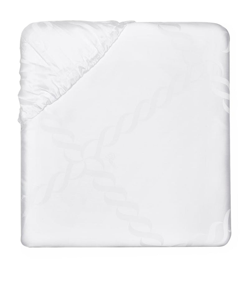 Pratesi Treccia Super King fitted sheet, imported from the UK