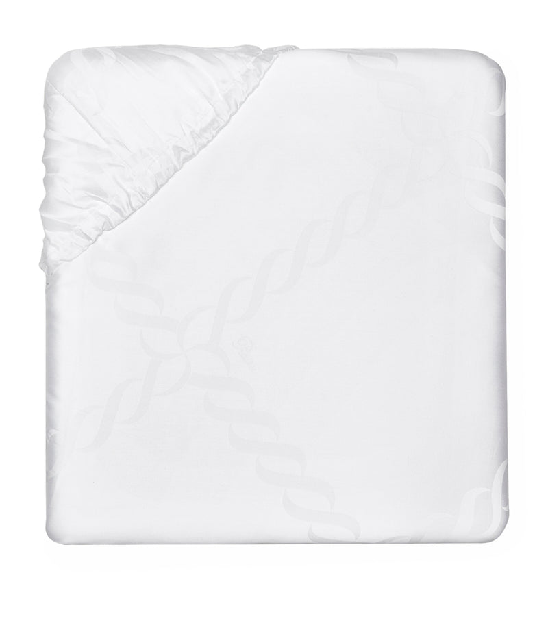 Pratesi Treccia Super King fitted sheet, imported from the UK