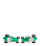 Deakin & Francis sterling silver racing car cufflinks, imported from the UK