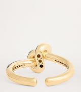 Harrods 18-Karat Yellow Gold Knot Bangle with Circular Detailing- Buy online at McGrocer